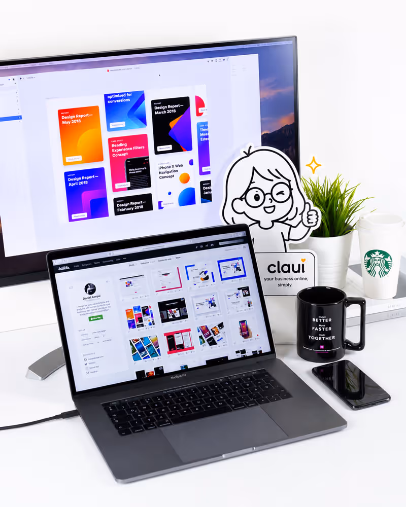 Claui website design portfolio example
